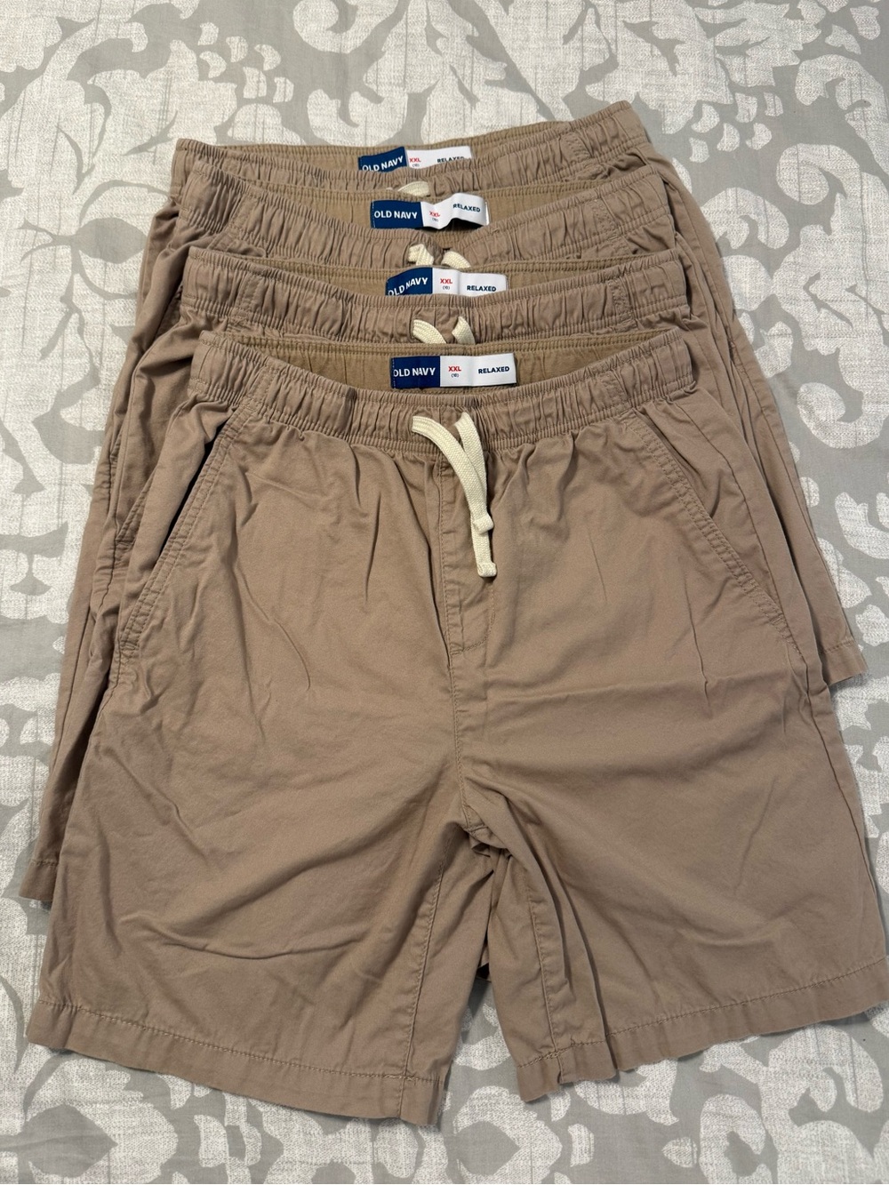 NWOT! Old Navy Kids Drawstring Relaxed Shorts in Brown/Tan